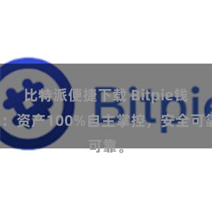 比特派便捷下载 Bitpie钱包：资产100%自主掌控，安全可靠。